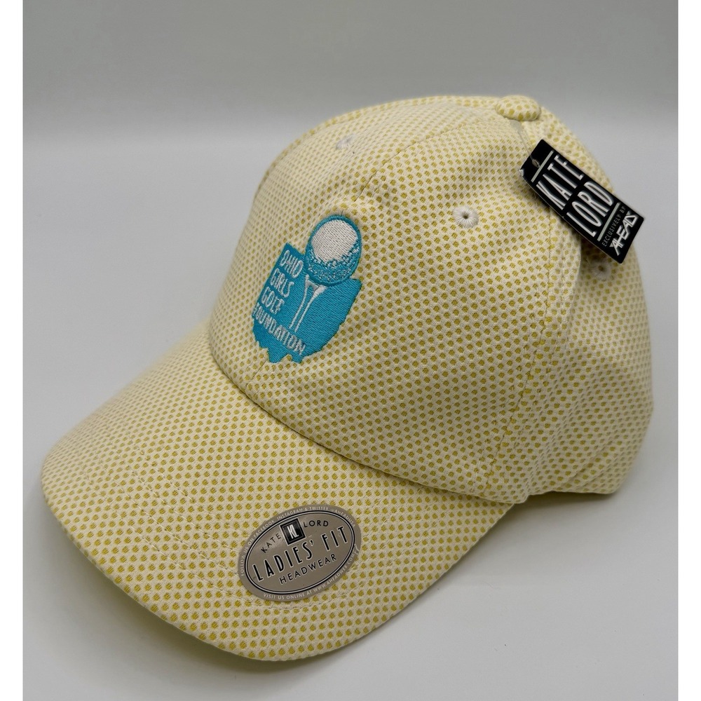 Kate Lord Ladies Cut Yellow Golf Hat Ohio Girls Golf Foundation New With Tags
